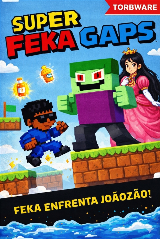 Capa original de Super Feka Gaps: Feka enfrenta Joãozão